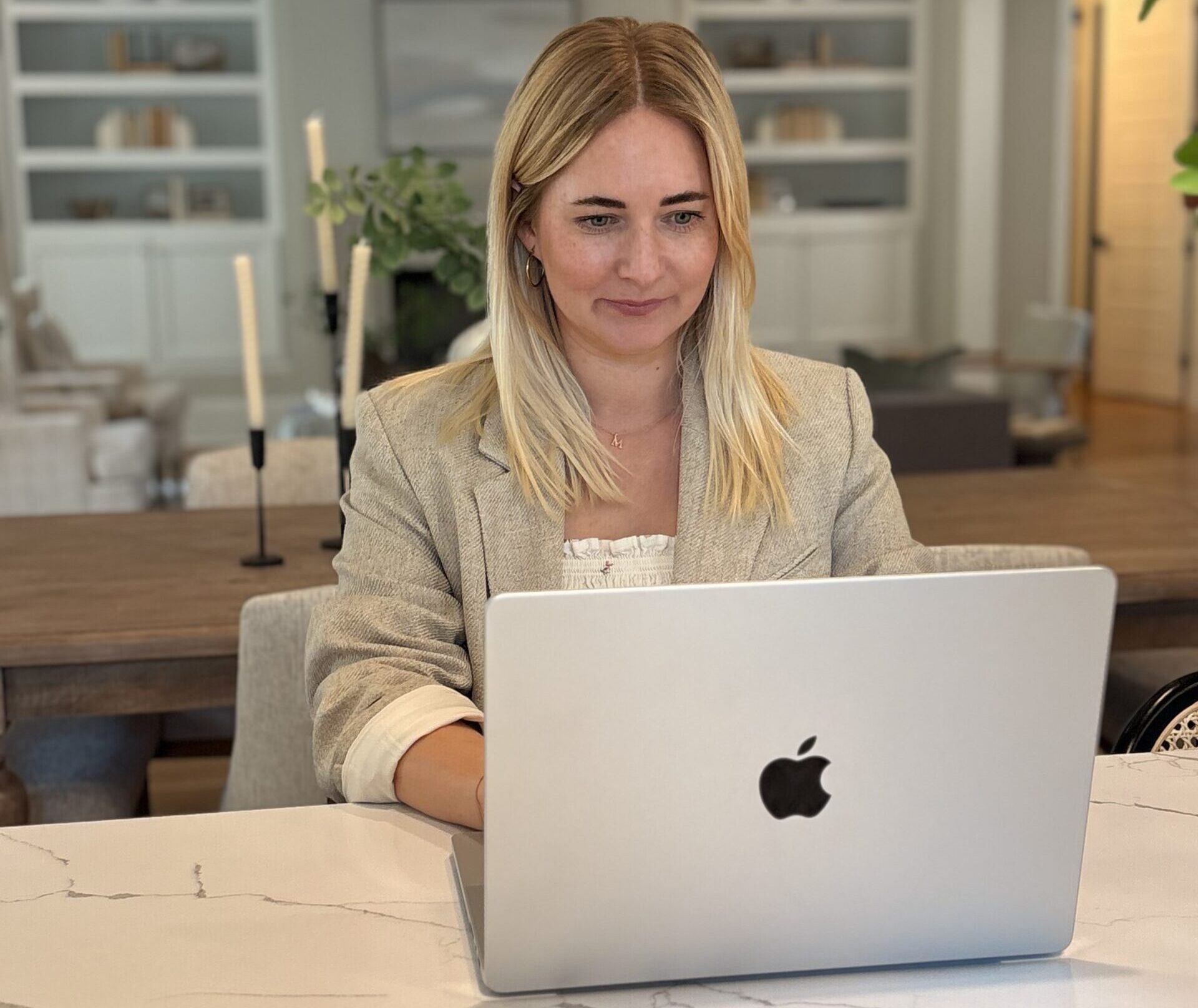 Realtor website SEO audit in progress on laptop