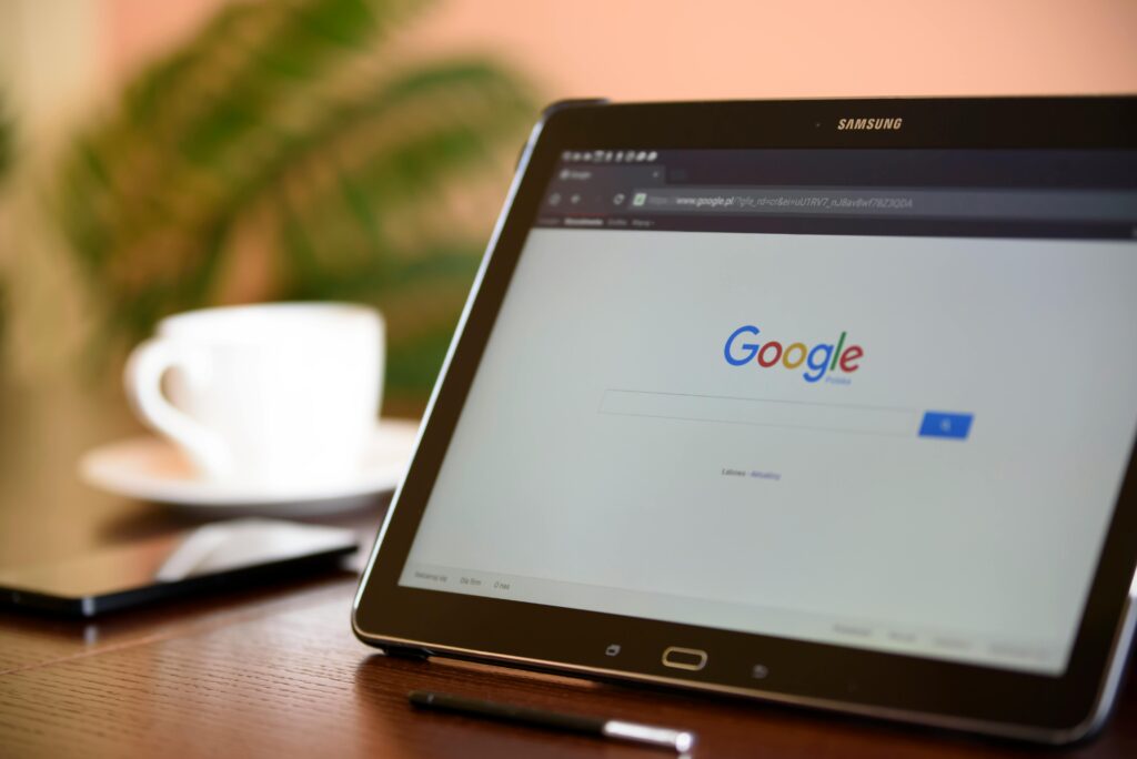 Realtor Google Business profile optimization on laptop